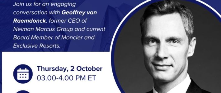 Upcoming Webinar with Board Member Geoffrey van Raemdonck Upcoming Webinar with Board Member Geoffrey van Raemdonck